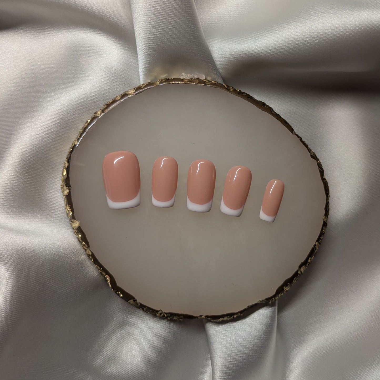 Nude Classic French BIAB Press-On Nails