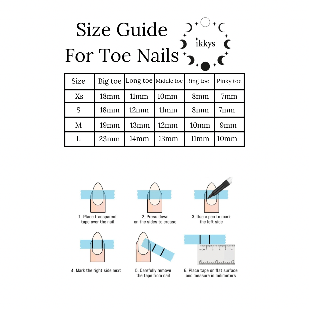 Classic French Press-on Gel Toe Nails